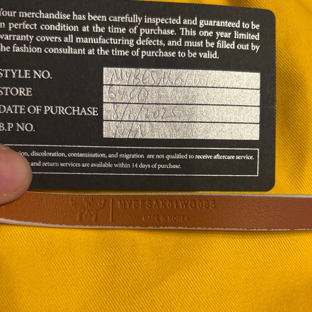 $25 start MCM White and Brown Belt Bag - Picture 11 of 13